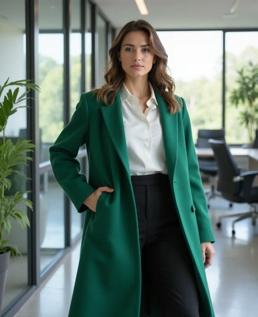 23 Midsize Outfit Ideas That Flatter Every Body Shape - 14. Statement Outerwear: Stand Out in Style