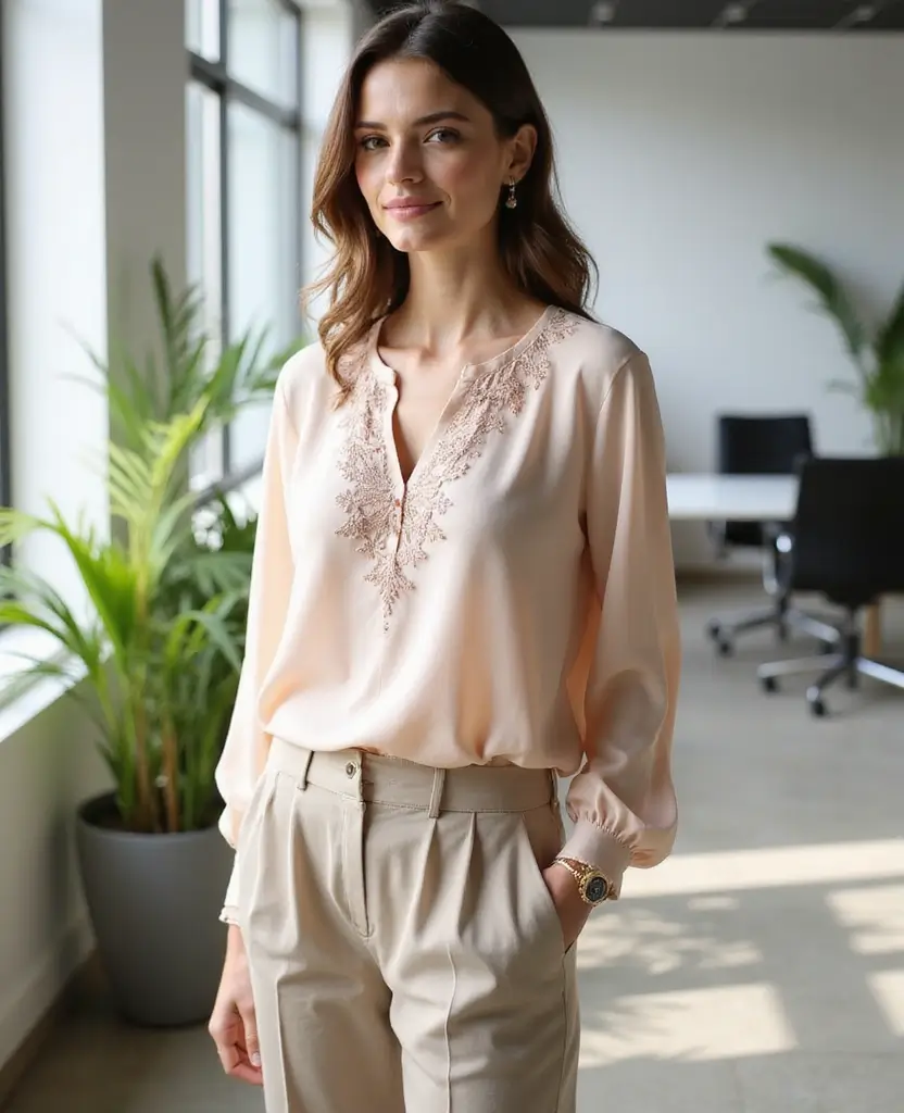 23 Midsize Outfit Ideas That Flatter Every Body Shape - 17. Elegant Tunics: Flattering Silhouettes