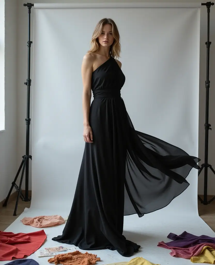 23 Modern Dress Patterns for Your Next DIY Project - 10. Unique Asymmetrical Dress