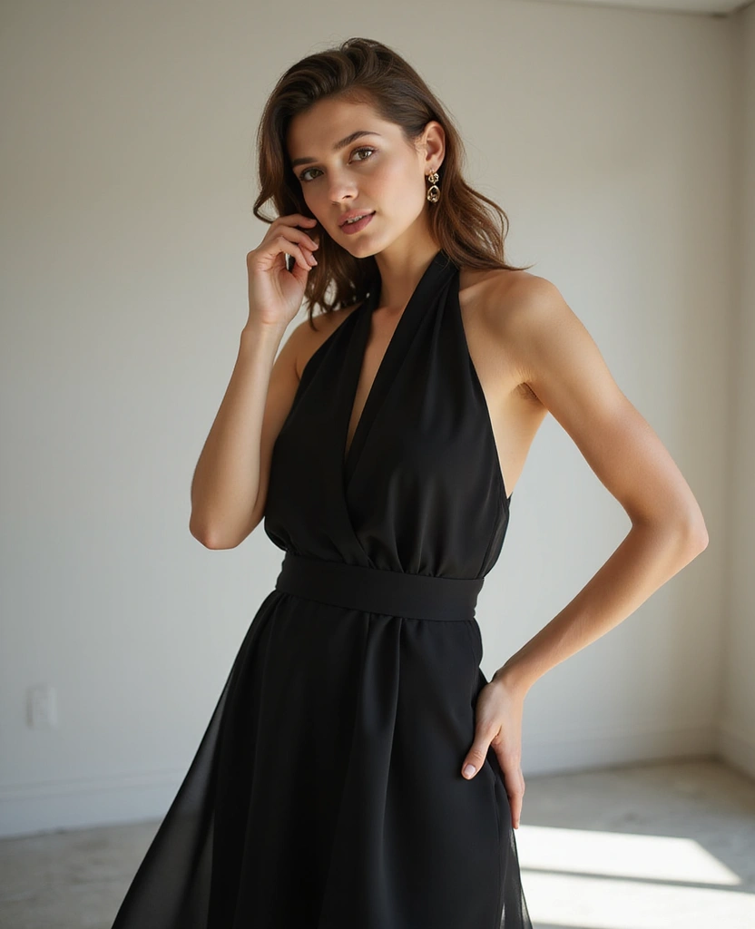23 Modern Dress Patterns for Your Next DIY Project - 11. Timeless Halter Neck Dress