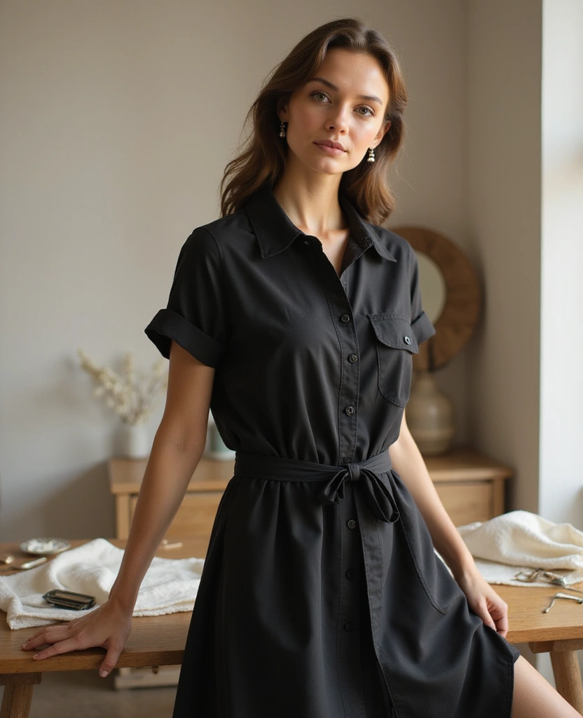 23 Modern Dress Patterns for Your Next DIY Project - 9. Stylish Shirt Dress