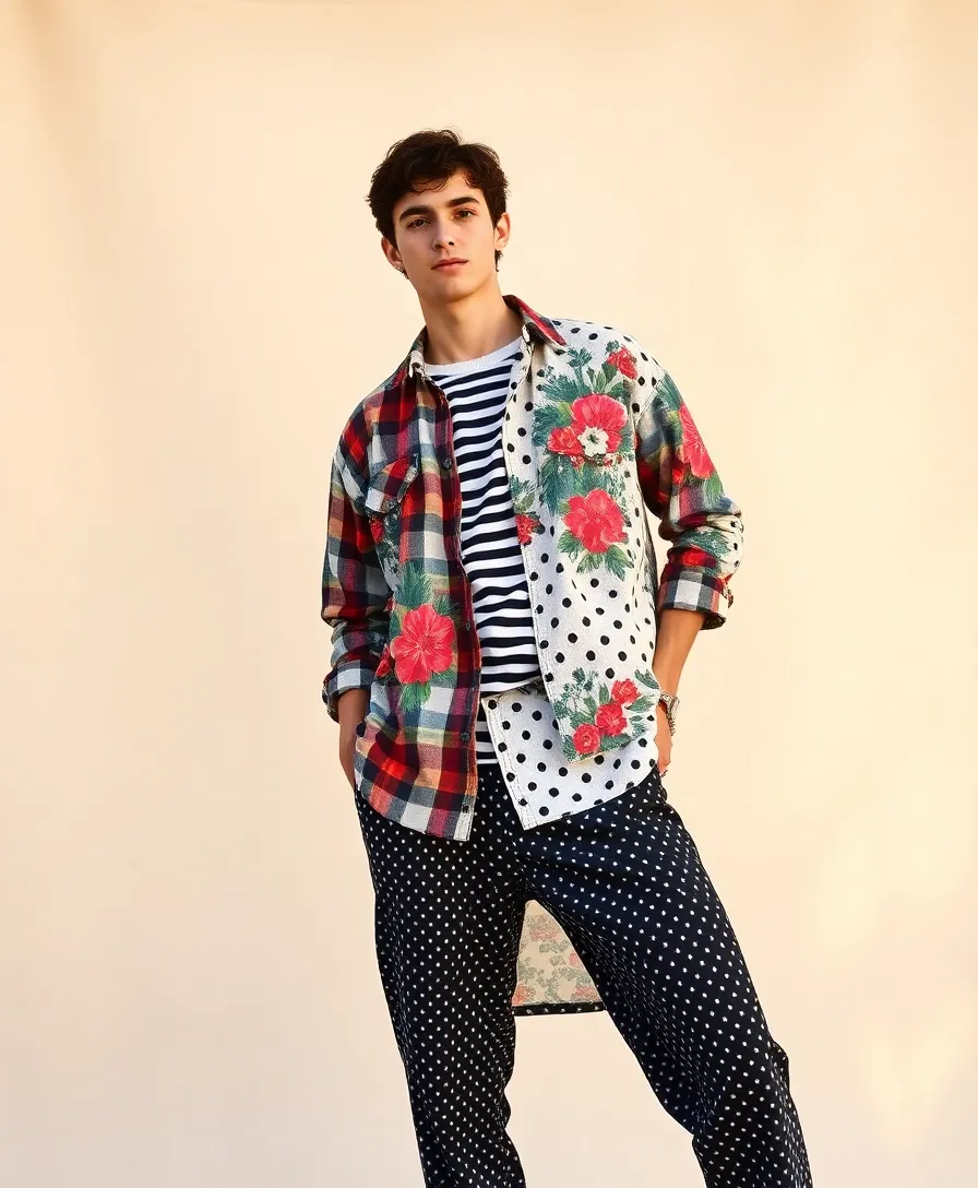 23 Party Outfit Ideas for Every Dress Code: Emo-Inspired Edition - 12. Mix and Match Patterns