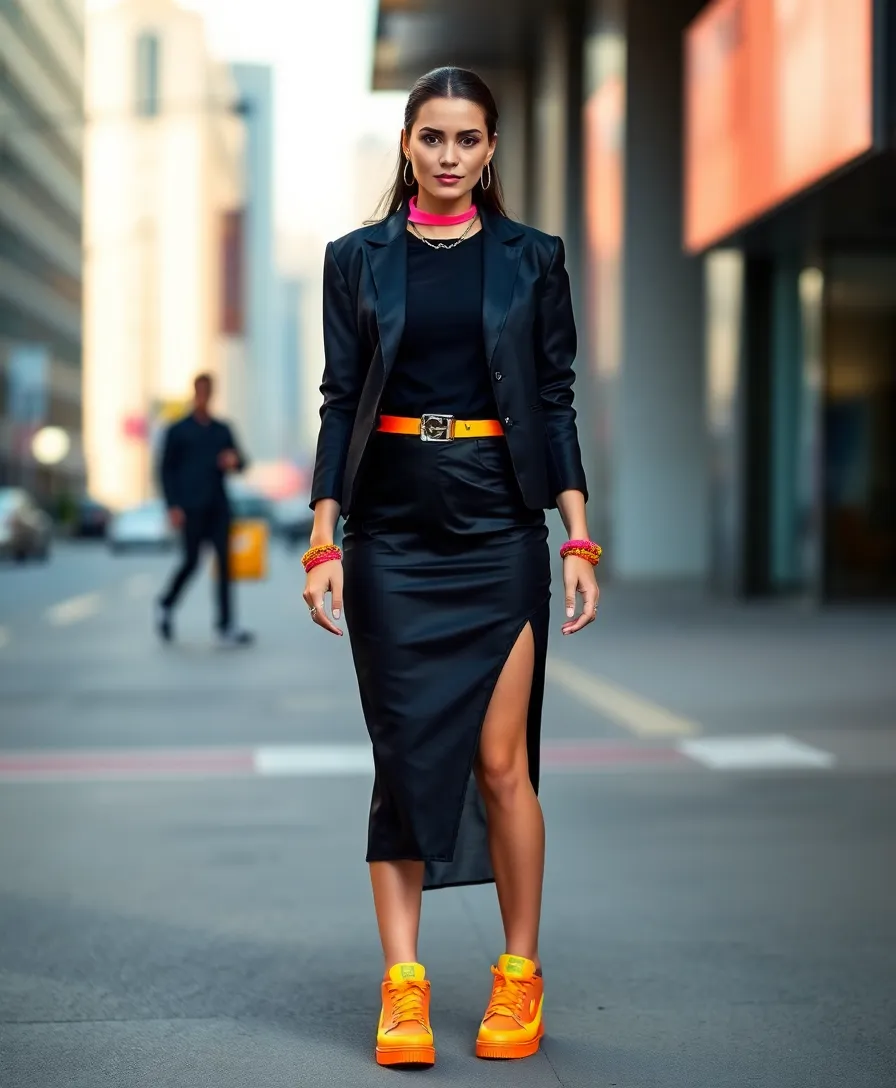 23 Party Outfit Ideas for Every Dress Code: Emo-Inspired Edition - 15. Neon Accents