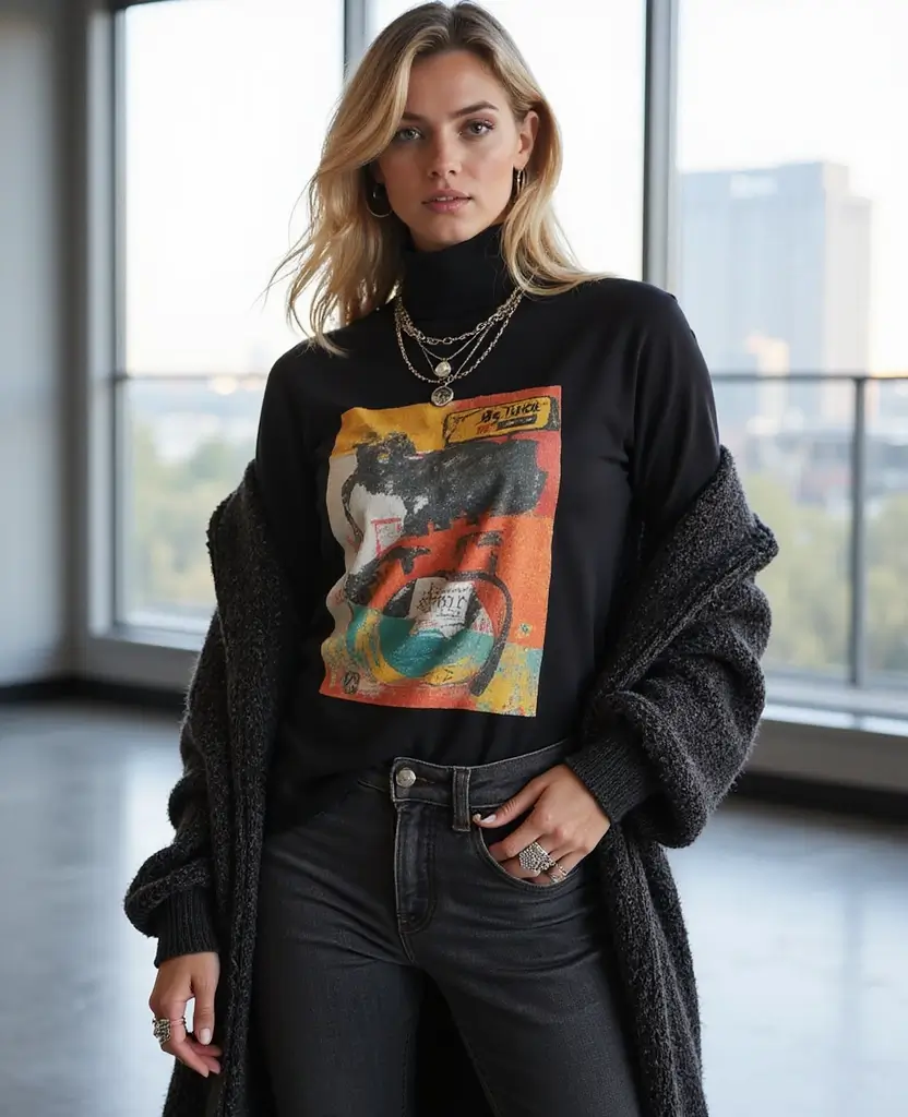 23 Party Outfit Ideas for Every Dress Code: Emo-Inspired Edition - 3. Layered Looks