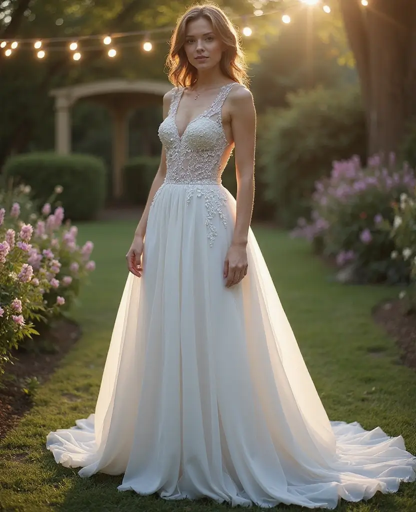23 Plus Size Wedding Dresses That Flatter Every Curve - 10. Illusion Necklines
