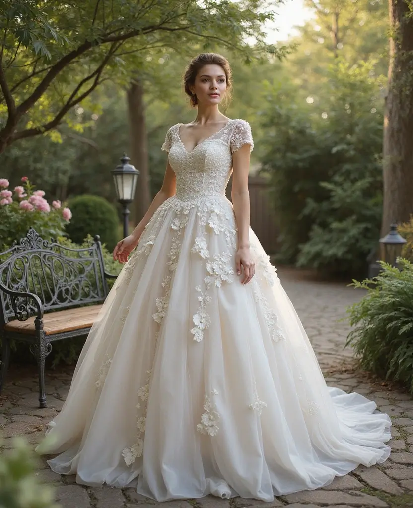 23 Plus Size Wedding Dresses That Flatter Every Curve - 4. Vintage-Inspired Ball Gown