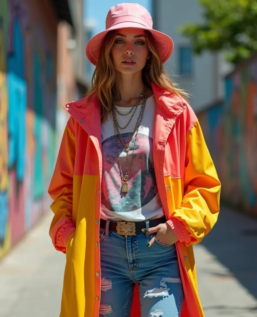 23 Rainy Day Outfit Ideas That Are Actually Practical - 1. Street Chic Raincoat