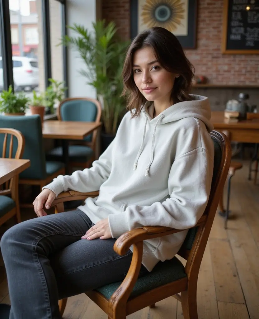 23 School Casual Outfit Ideas for Effortless Cool - 6. Baggy Hoodies & Skinny Jeans