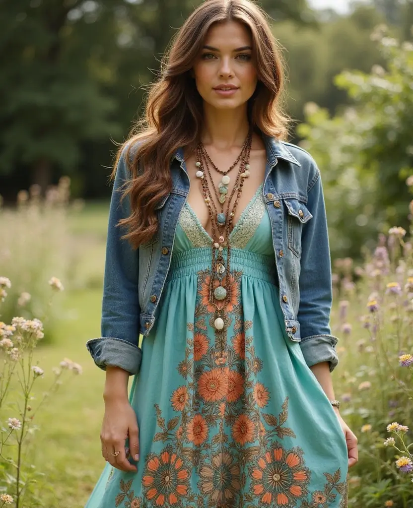 23 Spring Outfit Ideas for a Fresh Start: Sustainable Fashion for Eco-Conscious Fashionistas - 6. Bohemian Maxi Dress