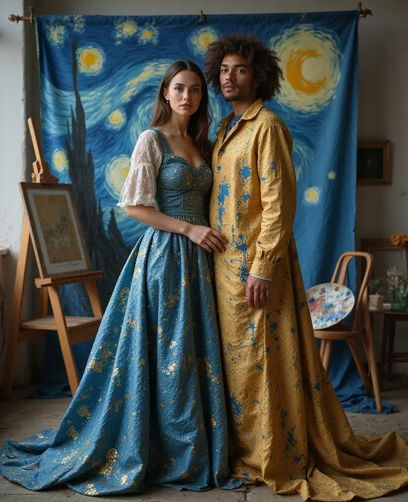 23 Unique Couples Halloween Costume Ideas You Haven’t Seen - 17. Famous Artists and Their Works