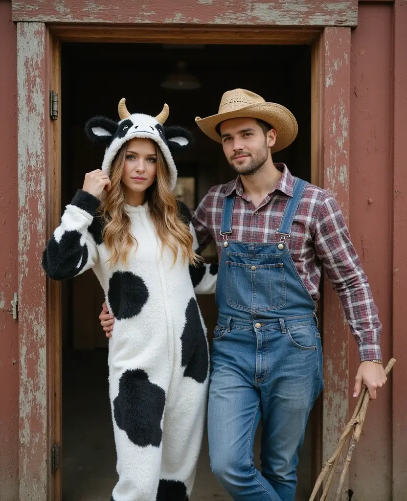 23 Unique Couples Halloween Costume Ideas You Haven’t Seen - 23. Farmyard Friends