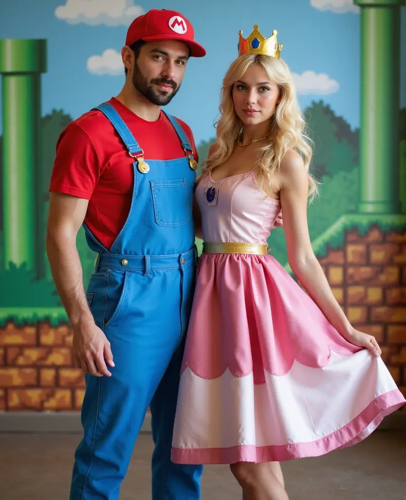 23 Unique Couples Halloween Costume Ideas You Haven’t Seen - 4. Retro Video Game Characters