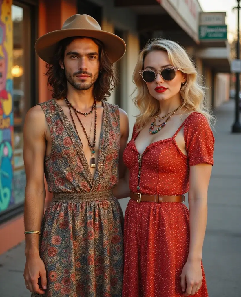 23 Unique Couples Halloween Costume Ideas You Haven’t Seen - 6. Mismatched Vintage Styles