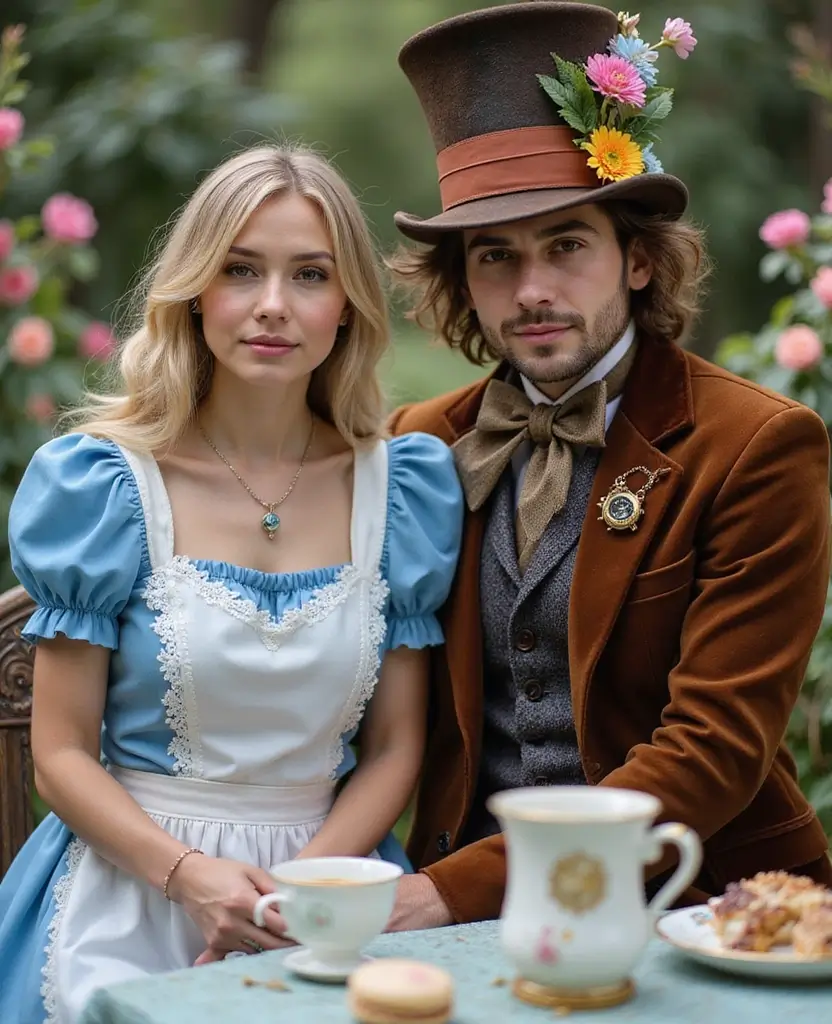23 Unique Couples Halloween Costume Ideas You Haven’t Seen - 7. Alice and Wonderland