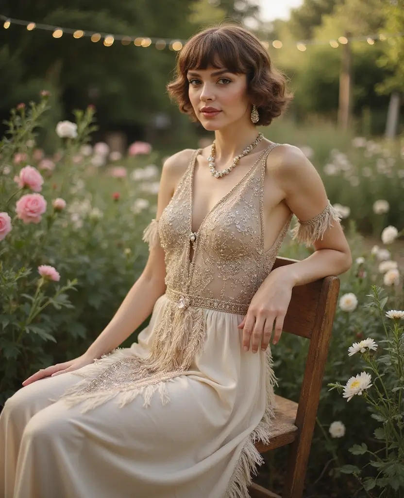 23 Vintage Wedding Dresses That Are Back in Style - 1. Classic 1920s Flapper Gown
