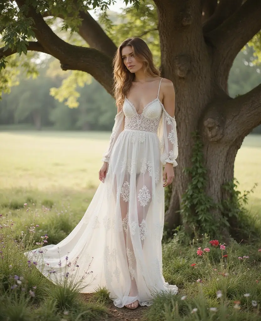 23 Vintage Wedding Dresses That Are Back in Style - 12. Ethereal Bohemian Dress