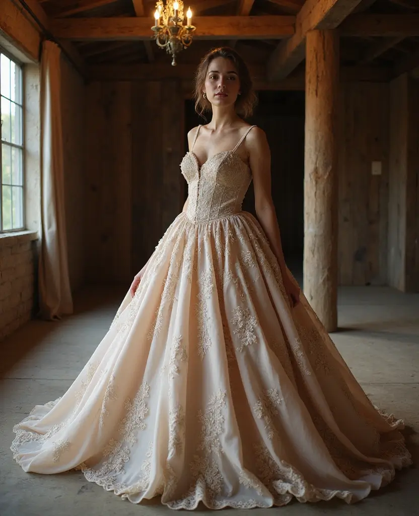 23 Vintage Wedding Dresses That Are Back in Style - 13. Classic Vintage-Style Ball Gown