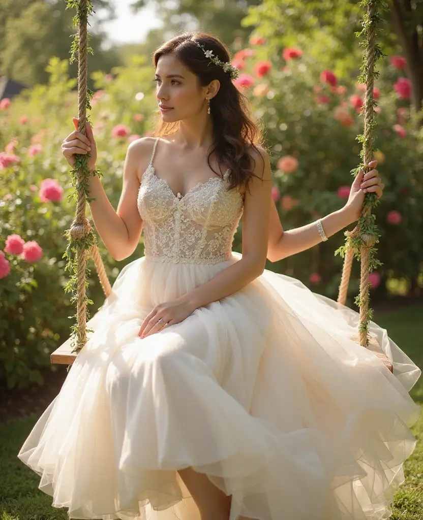 23 Vintage Wedding Dresses That Are Back in Style - 14. Delicate Tulle Skirt Dress