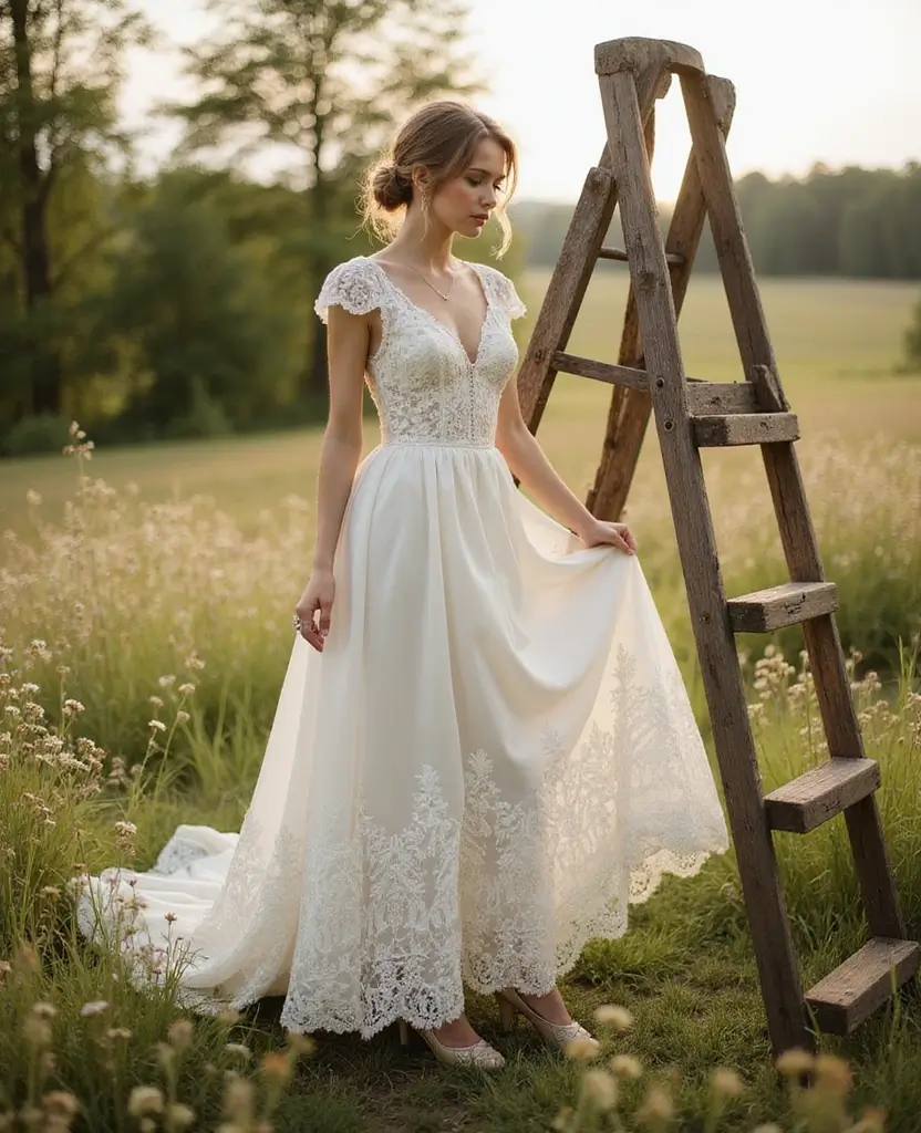 23 Vintage Wedding Dresses That Are Back in Style - 17. Allure of Vintage Silk Dresses
