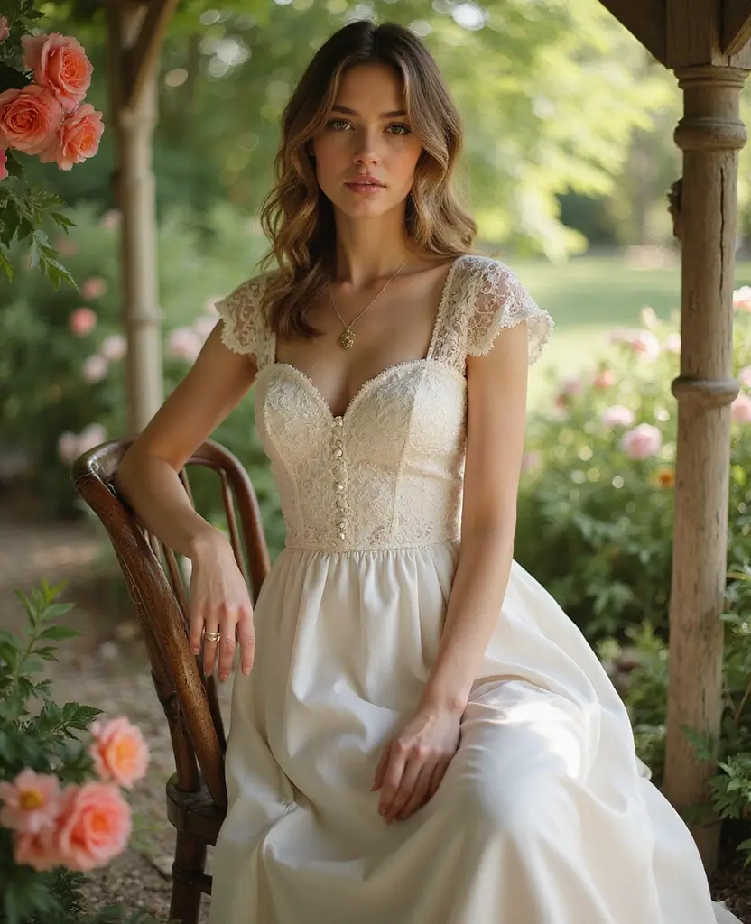 23 Vintage Wedding Dresses That Are Back in Style - 21. Timeless Vintage Peplum Dress