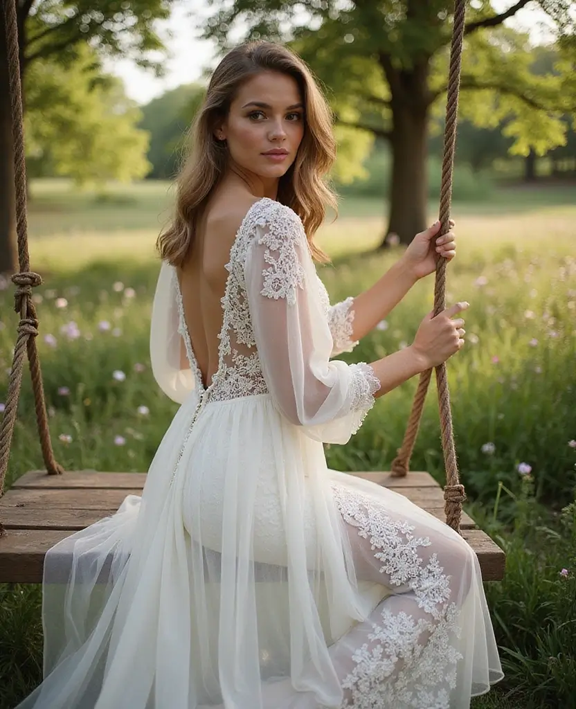 23 Vintage Wedding Dresses That Are Back in Style - 3. Boho Chic Lace Dress