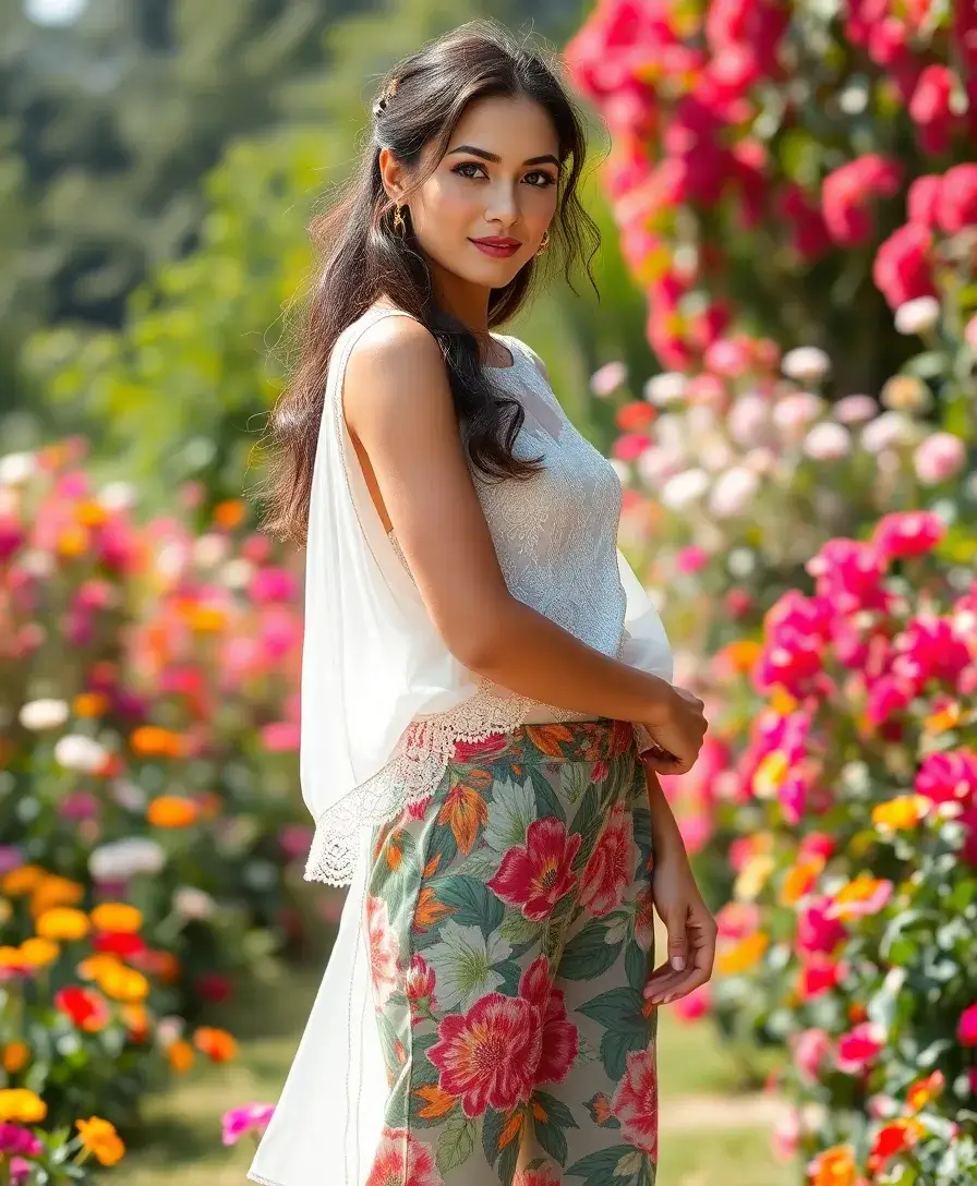 23 Ways to Rock the Dress Over Pants Trend - 15. Layered Dress with Printed Trousers