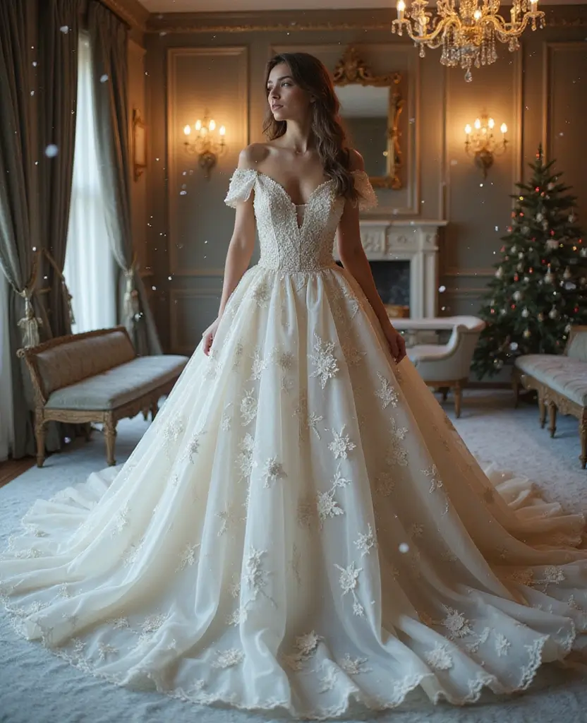 23 Wedding Dresses with Sleeves for Every Season - 7. Chic Structured Sleeve Ball Gown