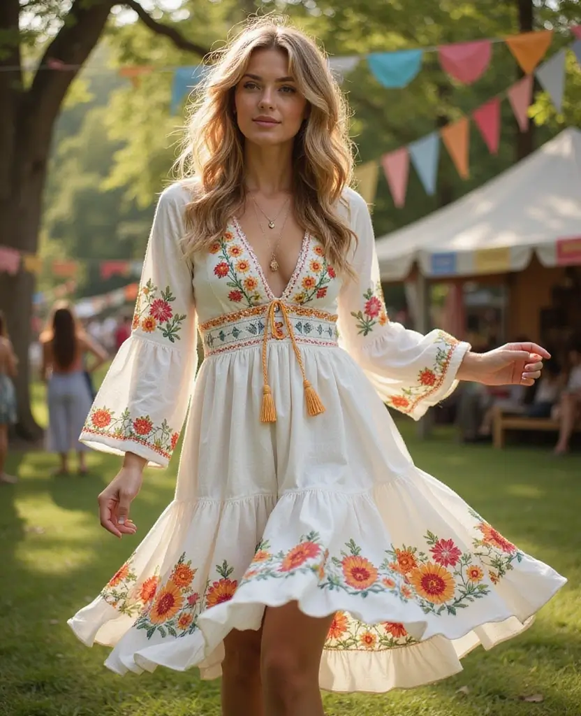 23 Y2K Dress to Impress Outfits for Nostalgic Vibes - 20. Flowy Boho Dresses