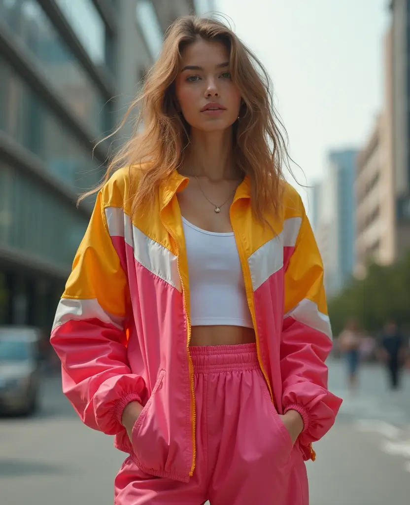 23 Y2K Outfit Ideas for the Ultimate Throwback - 15. Retro Windbreakers with Sporty Outfits