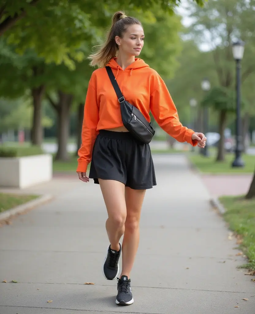 24 Chic Ways to Style Skirts: Outfit Ideas for Every Season - 10. Athleisure with a Skirt Twist