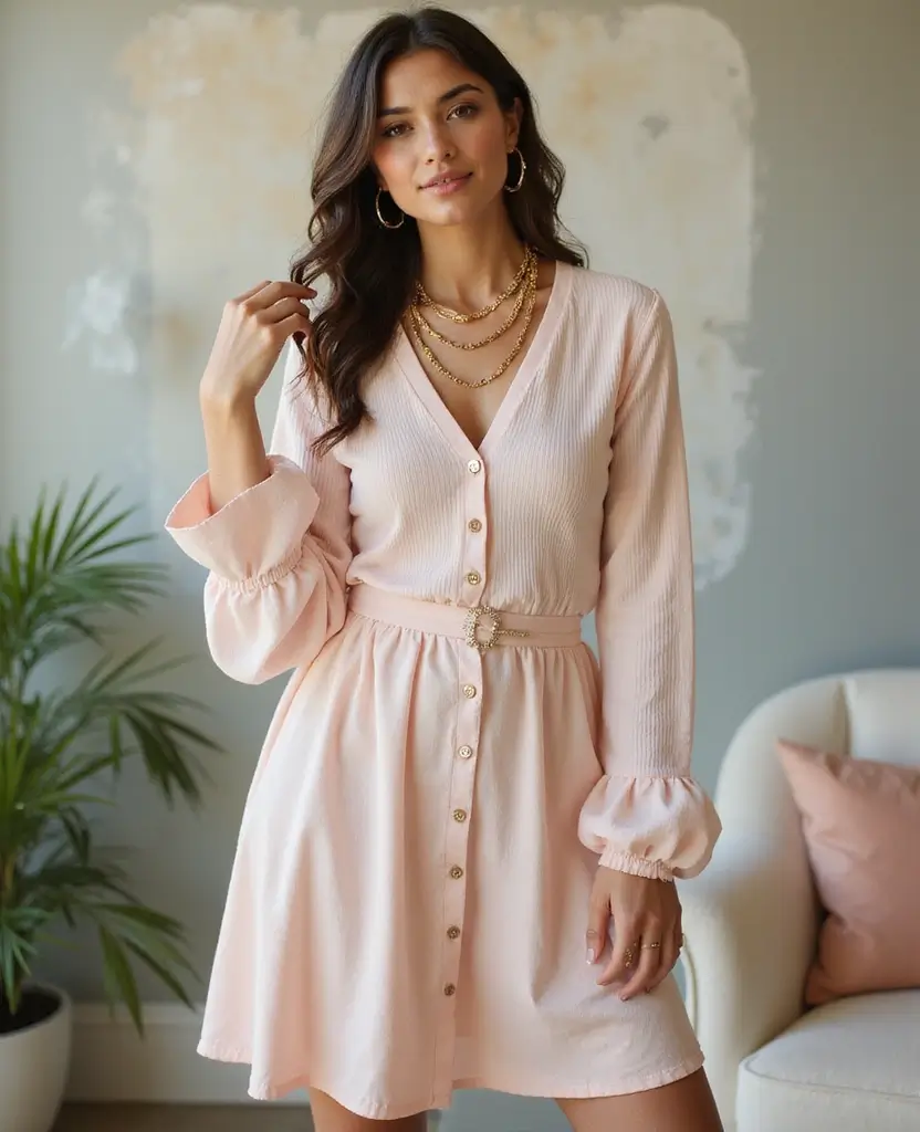 24 Chic Ways to Style Skirts: Outfit Ideas for Every Season - 17. A Stylish Skirt and Long Sleeve Top Combo