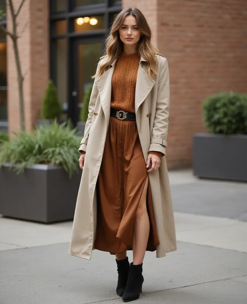 24 Chic Ways to Style Skirts: Outfit Ideas for Every Season - 5. Layered Look with a Slip Skirt
