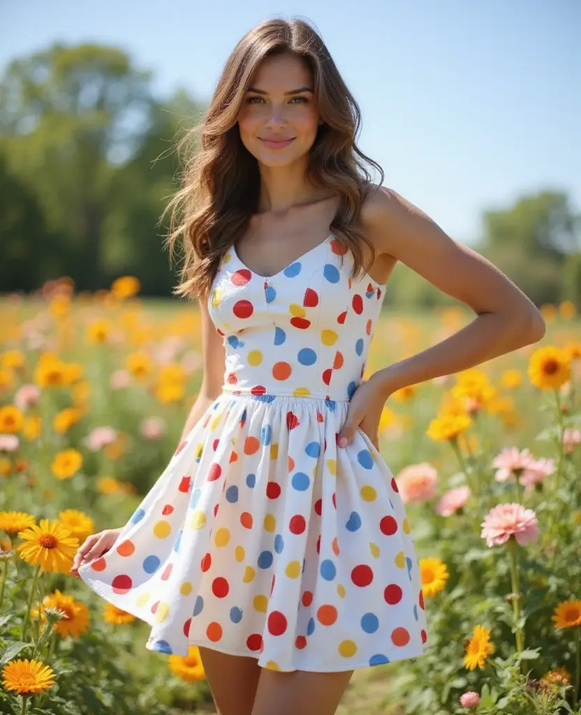 24 Fancy Dresses for Show-Stopping Events - 13. Playful Polka Dot Dress