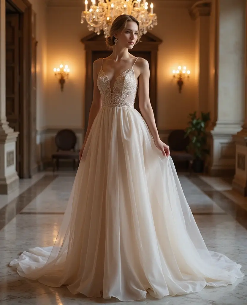 24 Fancy Dresses for Show-Stopping Events - 2. The Elegant A-Line Gown