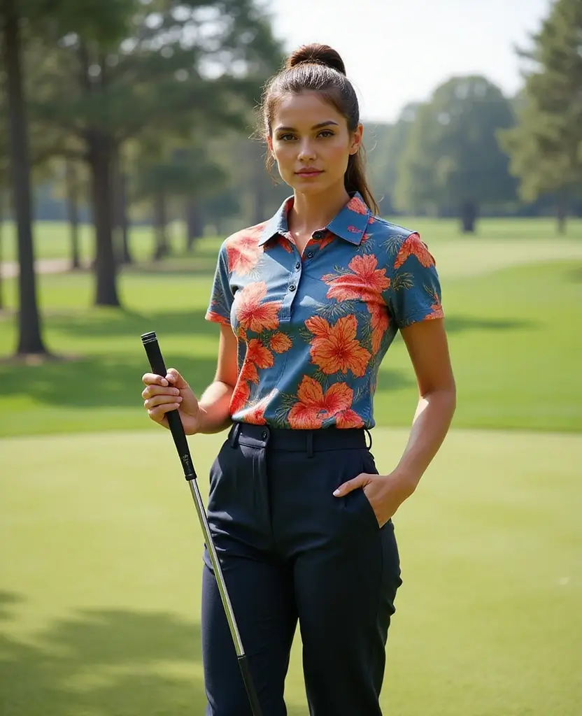 24 Golf Outfits for Women That Blend Style and Function - 1. Classic Polo and Tailored Trousers