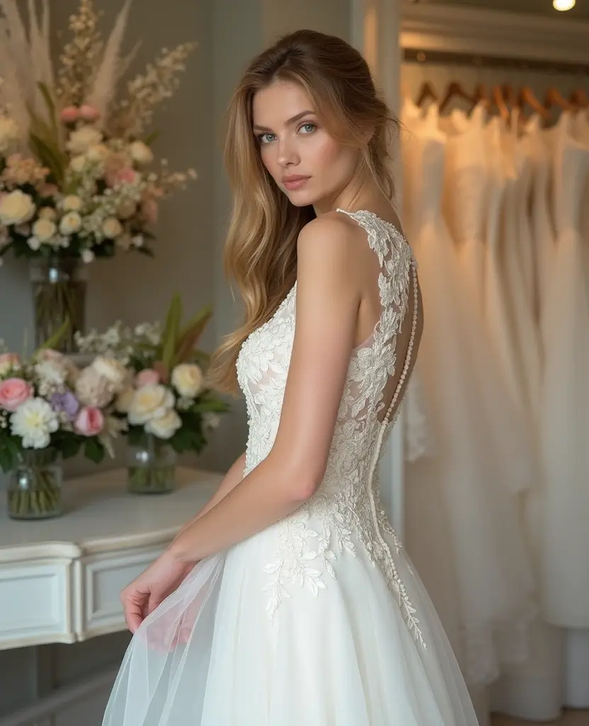 24 Modest Wedding Dresses That Are Simply Stunning - 19. Exquisite Embroidery