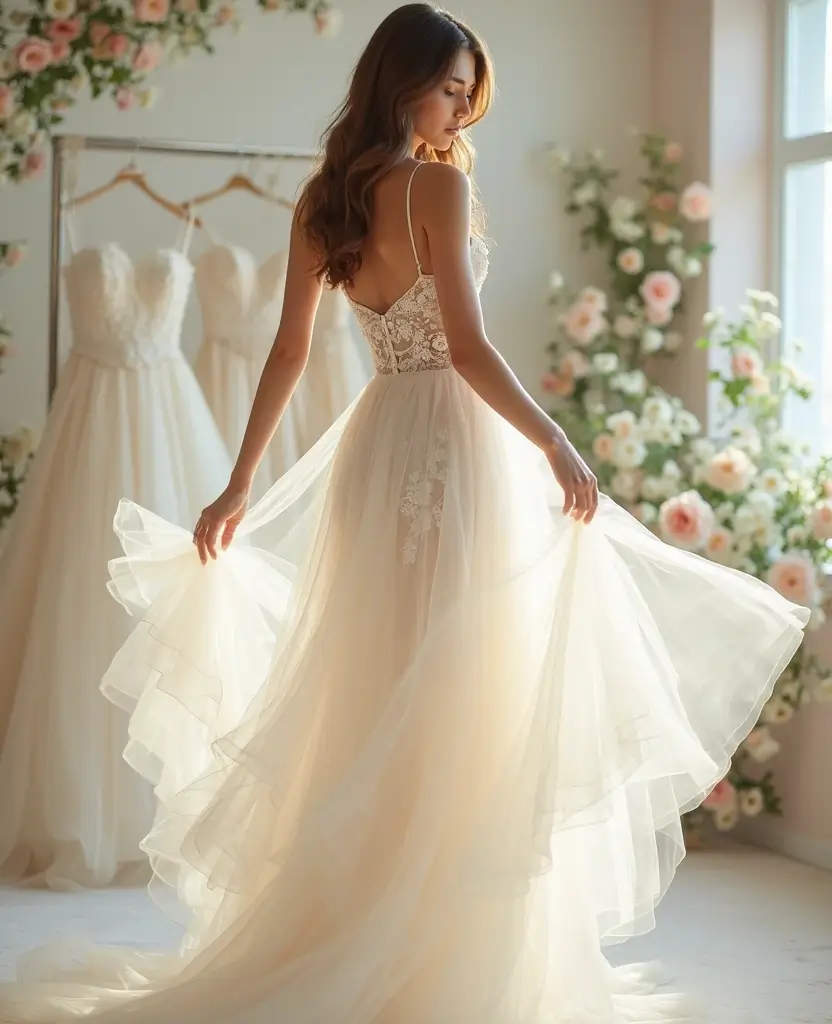 24 Modest Wedding Dresses That Are Simply Stunning - 24. Ethereal Tulle Skirts