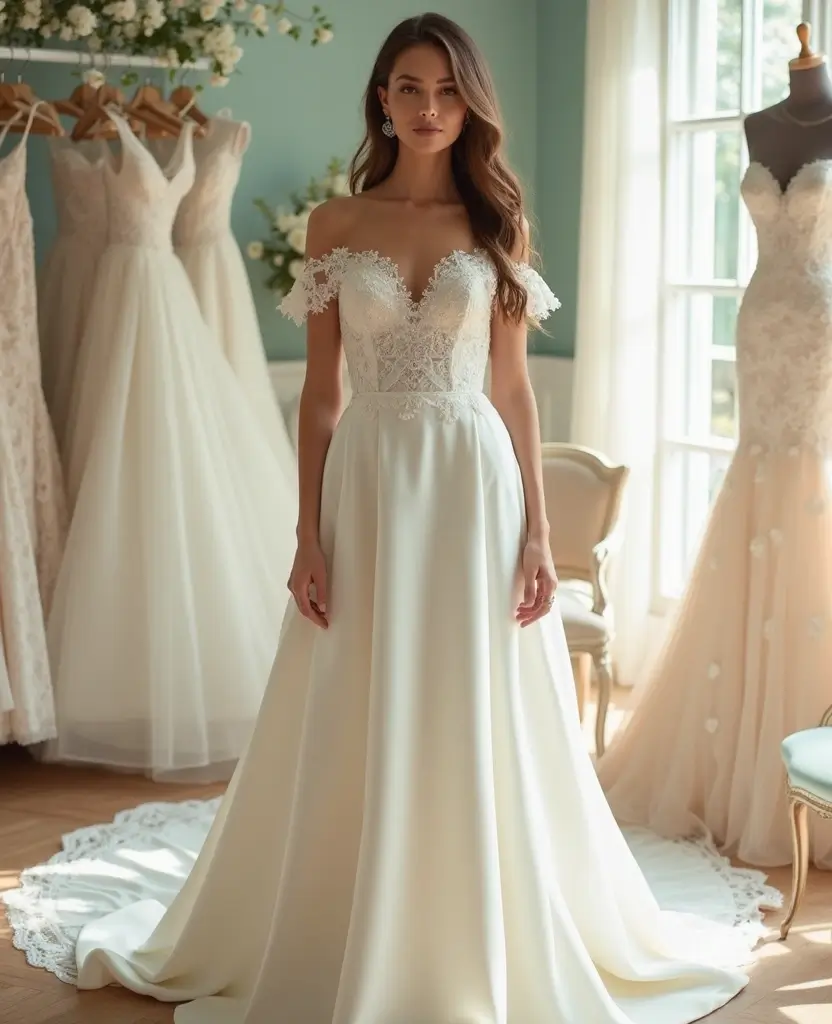 24 Modest Wedding Dresses That Are Simply Stunning - 5. Luxurious Satin Numbers