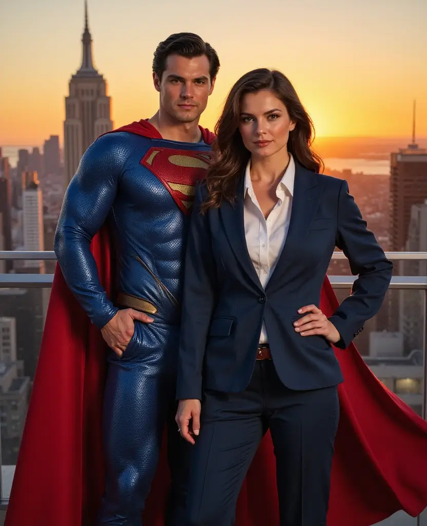 25 Adult Couples Halloween Costume Ideas for a Night to Remember - 12. Superman and Lois Lane