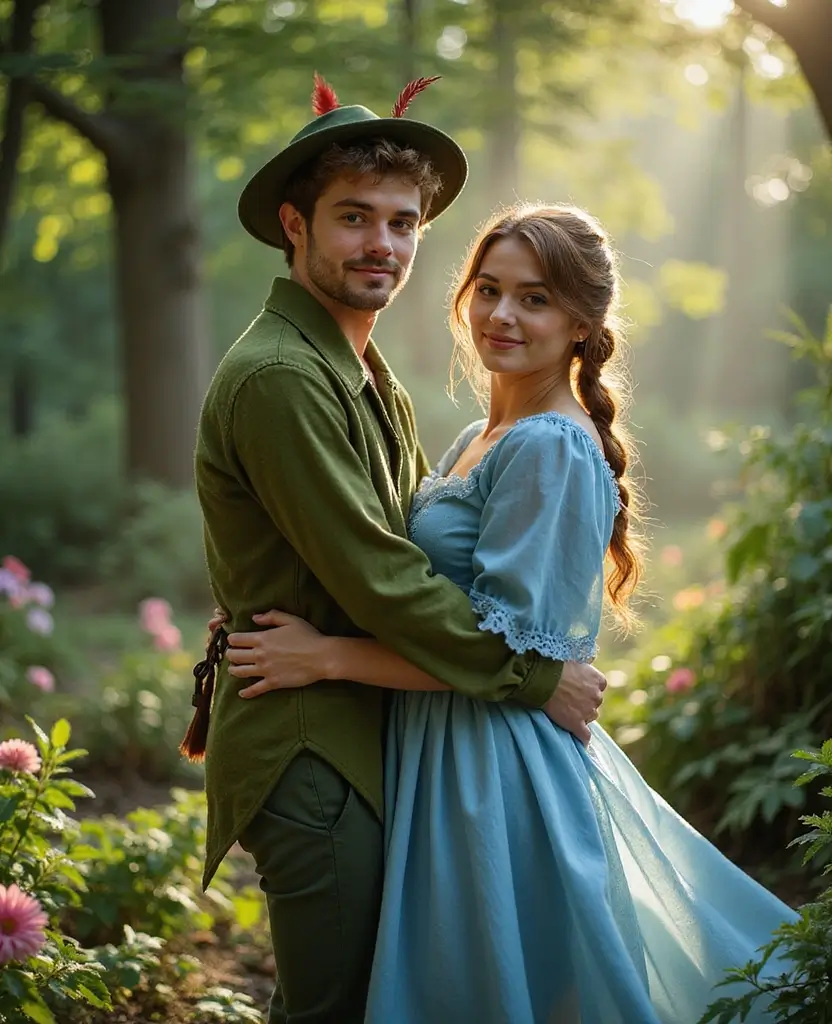25 Adult Couples Halloween Costume Ideas for a Night to Remember - 14. Peter Pan and Wendy