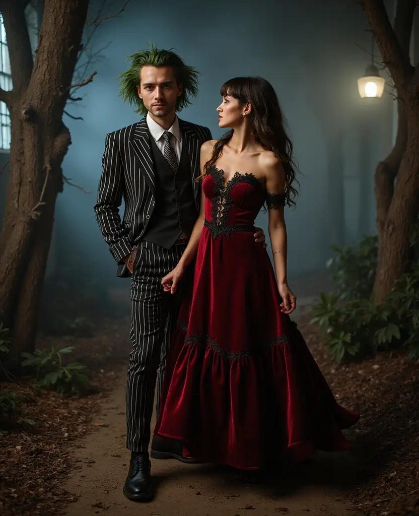 25 Adult Couples Halloween Costume Ideas for a Night to Remember - 20. Beetlejuice and Lydia