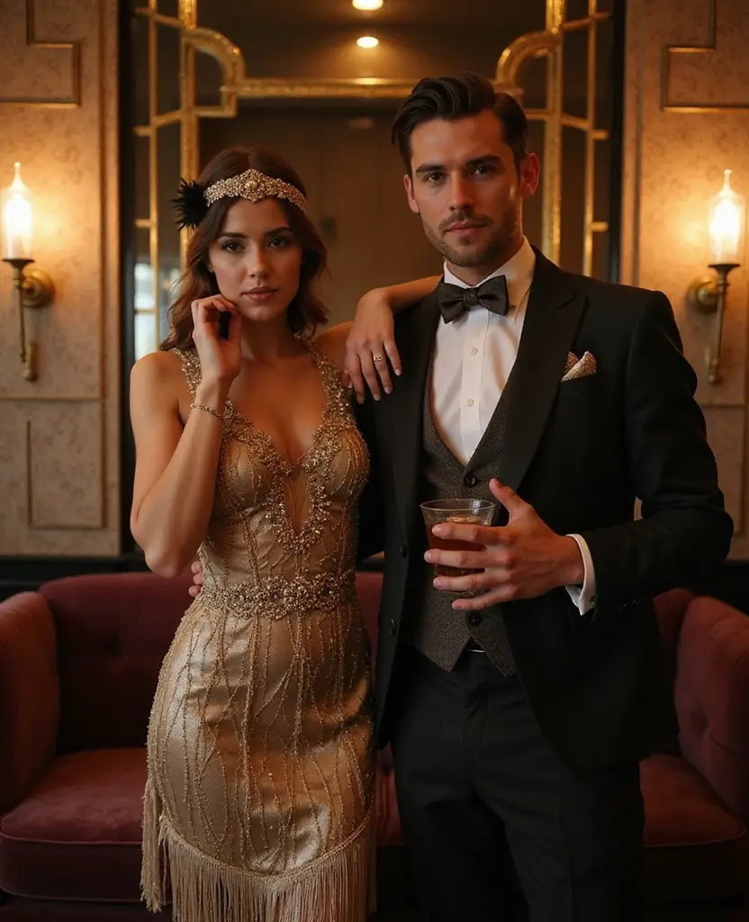 25 Adult Couples Halloween Costume Ideas for a Night to Remember - 21. The Great Gatsby Characters