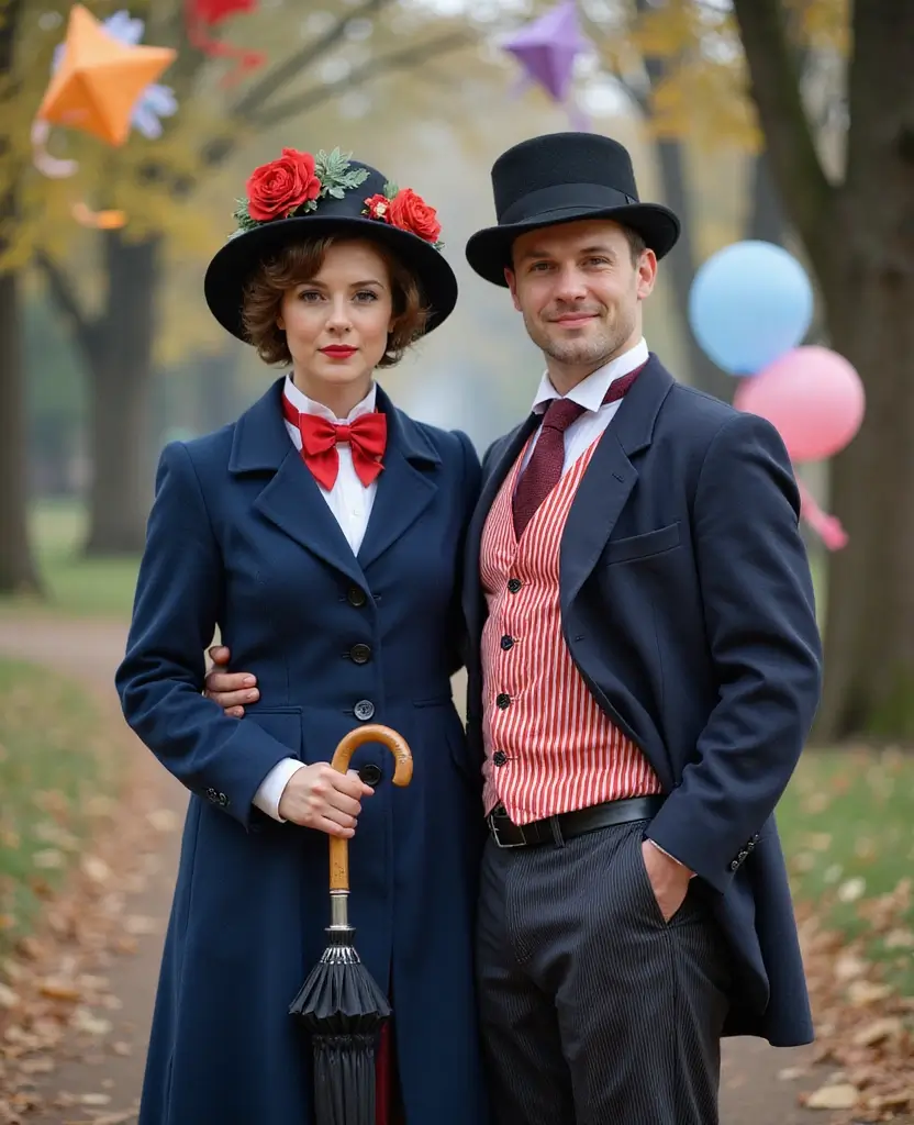25 Adult Couples Halloween Costume Ideas for a Night to Remember - 4. Mary Poppins and Bert