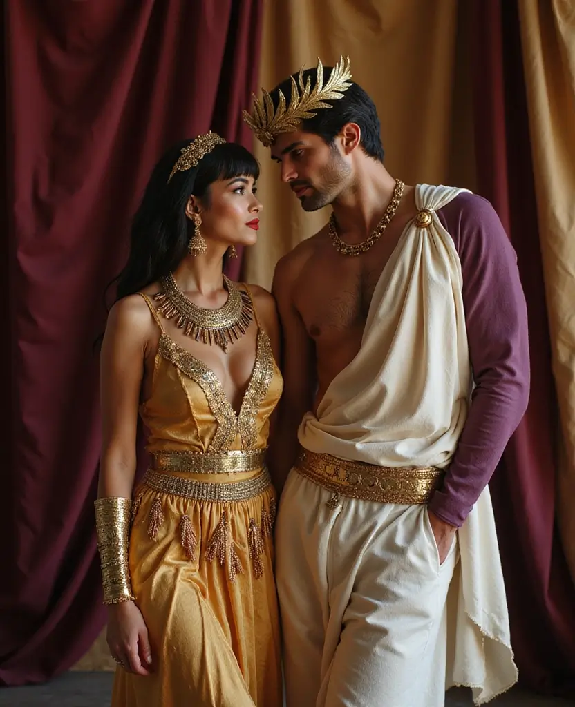 25 Adult Couples Halloween Costume Ideas for a Night to Remember - 5. Cleopatra and Mark Antony