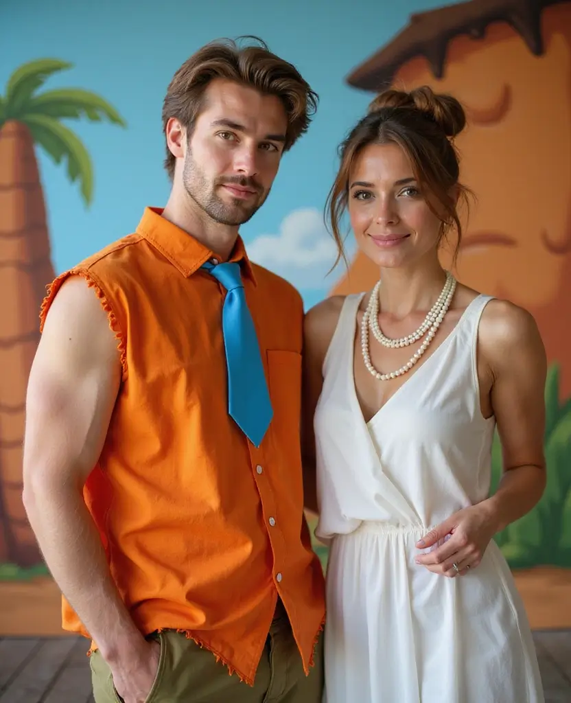 25 Adult Couples Halloween Costume Ideas for a Night to Remember - 6. Fred and Wilma Flintstone