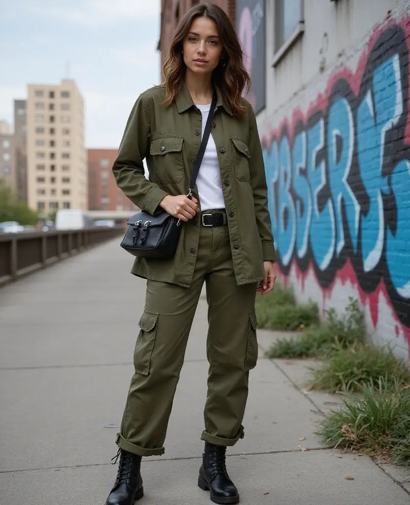 25 Aesthetic Outfit Ideas for Instagram-Worthy Looks - 23. Trending Utility Looks