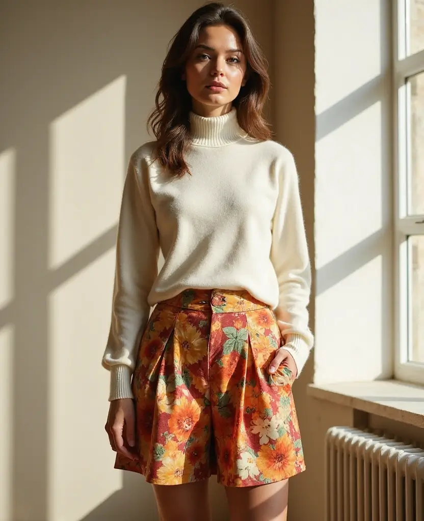 25 Comfy Outfit Ideas You’ll Never Want to Take Off - 19. Turtleneck & A-Line Skirt
