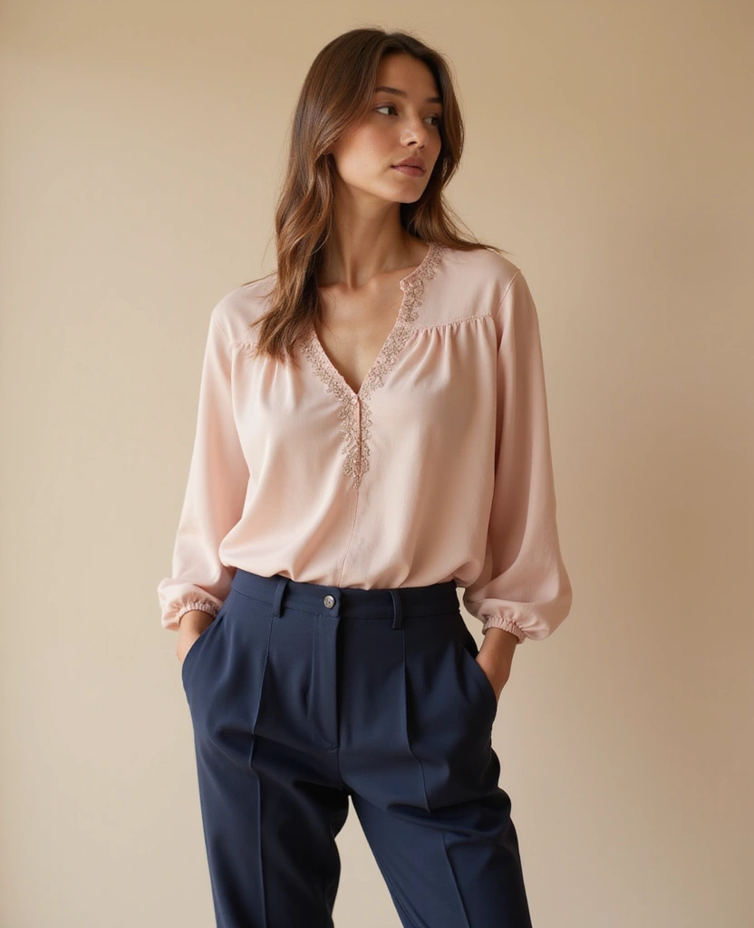 25 Comfy Outfit Ideas You’ll Never Want to Take Off - 24. Elegant Tunic with Trousers