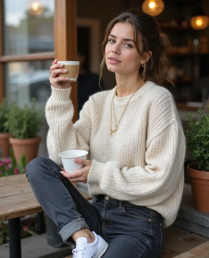 25 Converse Outfit Ideas for Every Personality - 11. Chic and Cozy