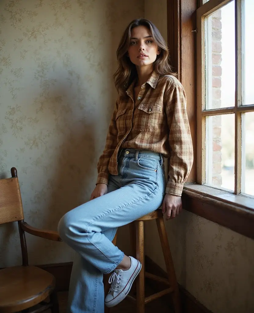 25 Converse Outfit Ideas for Every Personality - 5. Vintage Throwback